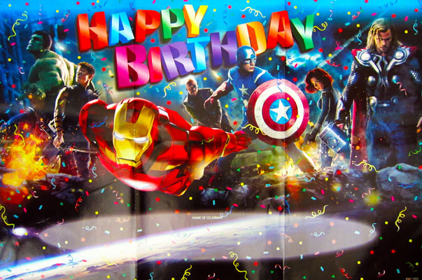 Happy Birthday Avengers Printable
